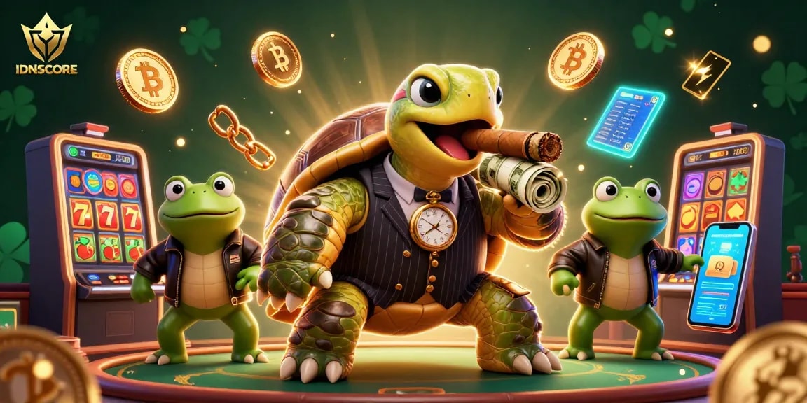 Experience IDNSCORE with dynamic gaming action featuring a vibrant casino scene.