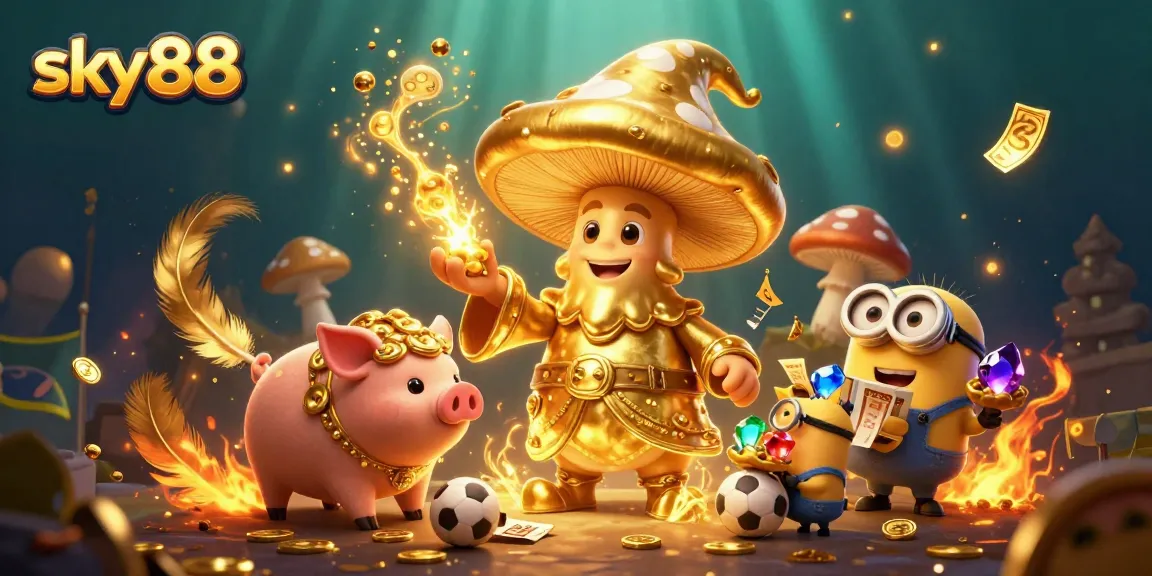Sky88 brings sports betting magic alive with a wizard, treasures, and intense action.