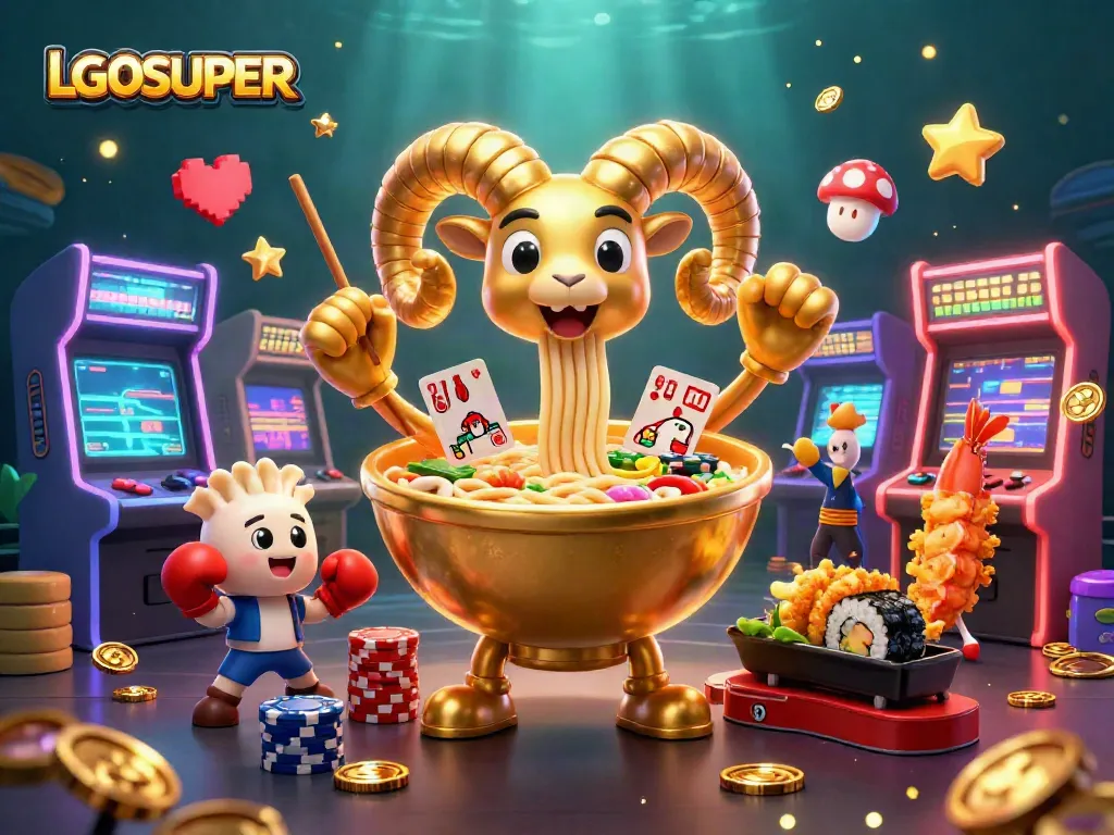 Engage with LGOSUPER's thrilling casino adventure featuring vibrant characters and gaming action.