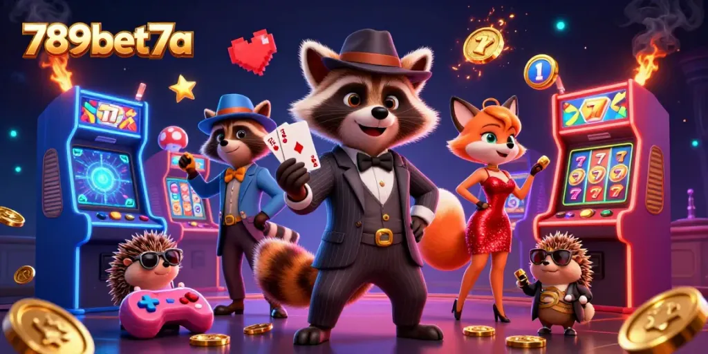 Experience thrilling gameplay with 789bet7a featuring animated characters and vibrant casino elements.