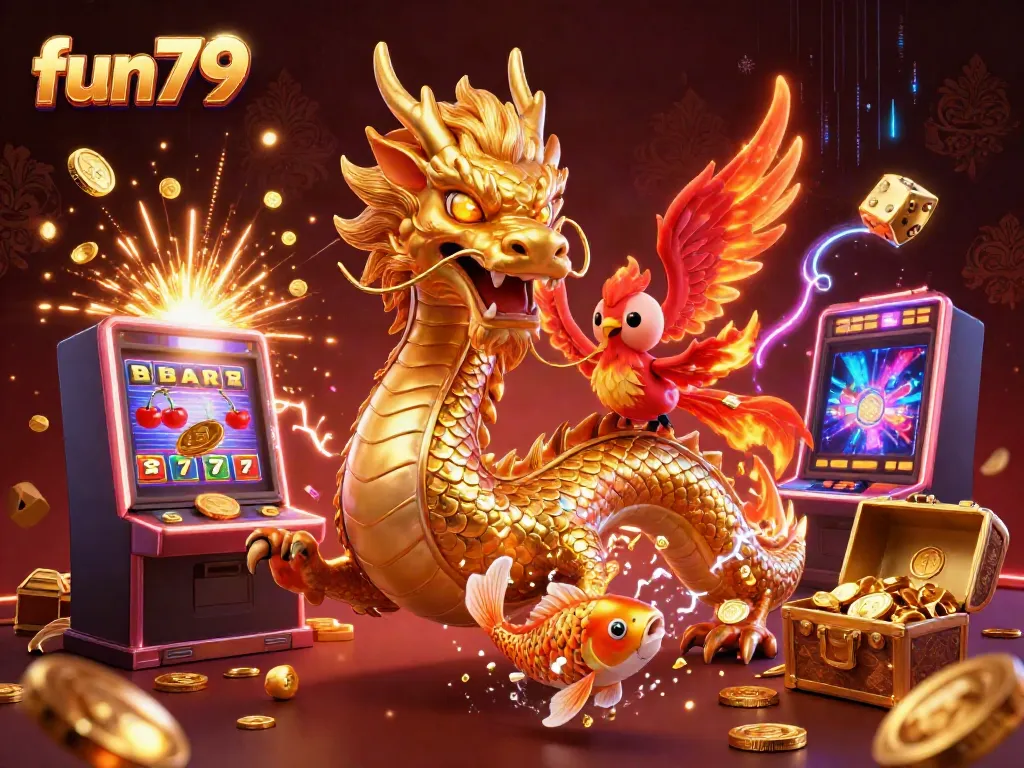 Experience the thrill of fun79 with vibrant casino characters and jackpot excitement.