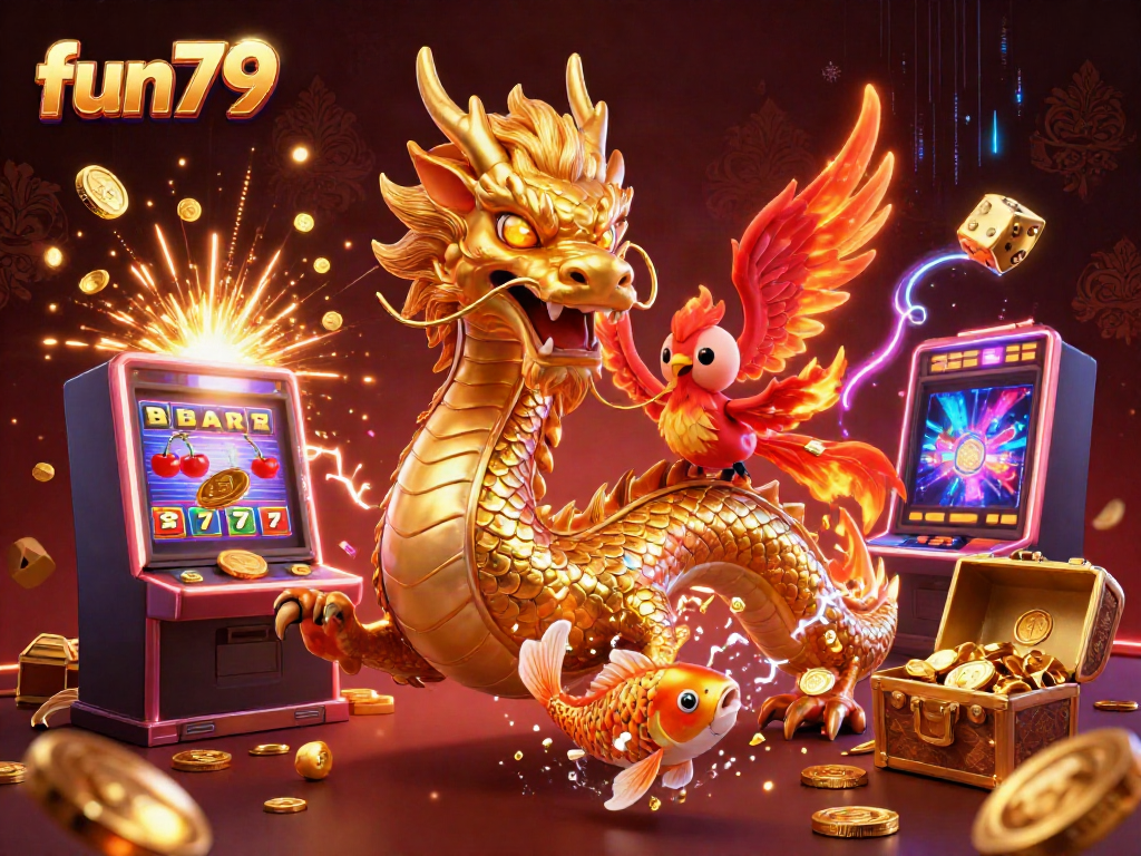 Experience the thrill of fun79 with vibrant casino characters and jackpot excitement.