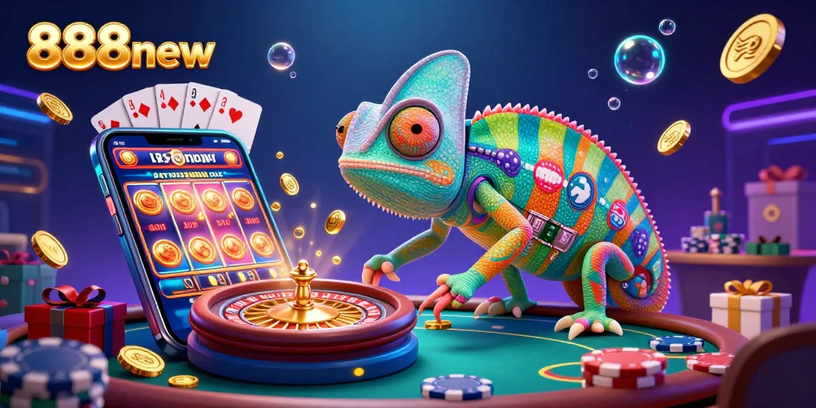Experience the excitement of 888new with our vibrant chameleon casino owner in action.