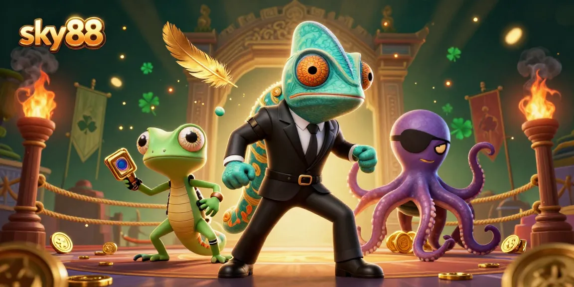 Engage with sky88 and spin the reels in a vibrant, action-filled casino arena.