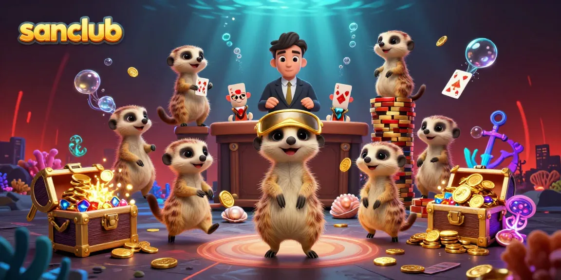 Experience the thrill at sanclub's imaginative cartoon casino featuring meerkats in vibrant action.