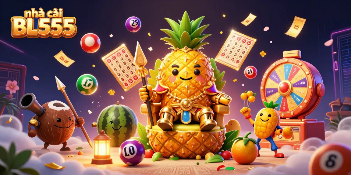 Experience the excitement of nhà cái BL555 with a vibrant casino-themed 3D illustration showcasing dynamic gaming elements.
