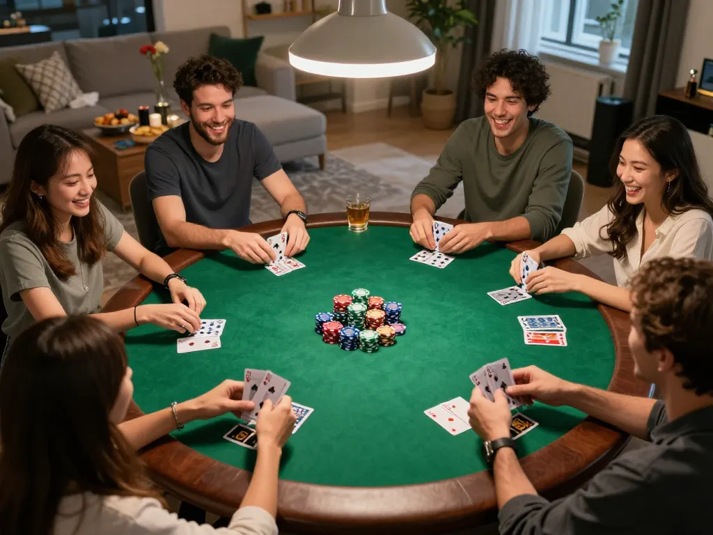 Play poker at home with friends while enjoying 789 WIN strategies for competitive gameplay.