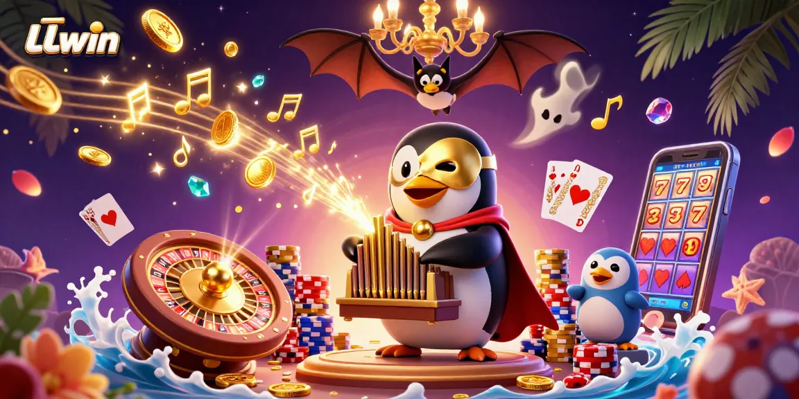 LLwin enhances gameplay with a dynamic 3D casino scene, showcasing the excitement of winning