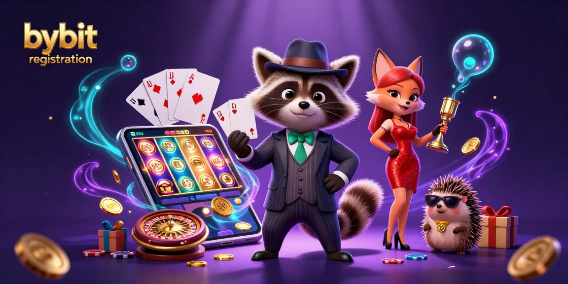 Engage in bybit registration with your winning hand surrounded by dynamic casino elements.
