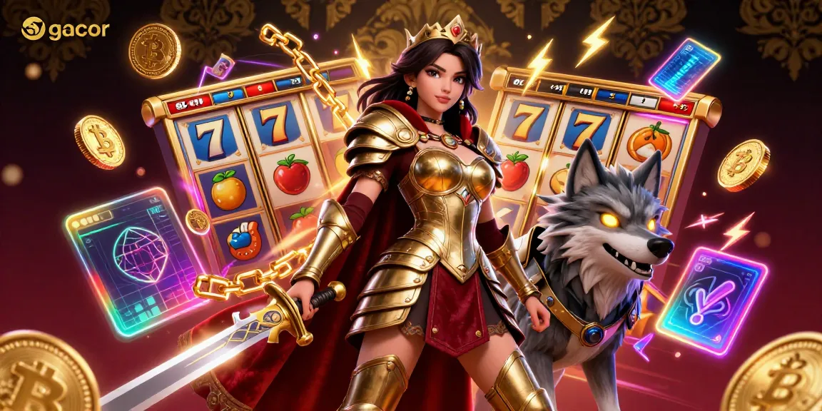 Rasakan kemenangan dengan slot gacor dalam ilustrasi 3D yang cerah ini dari elemen kasino yang menakjubkan.