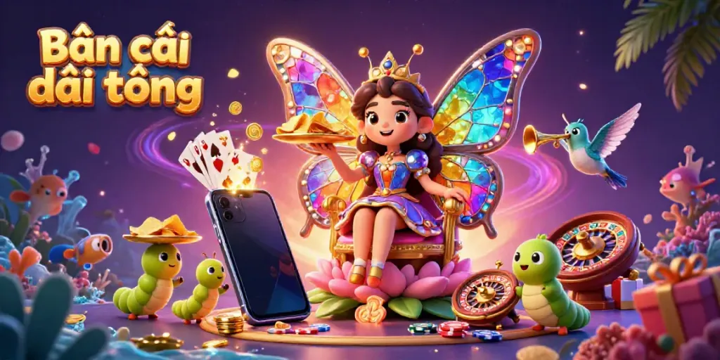 Engage in Bắn cá đổi thưởng with vibrant underwater elements and colorful characters for an exciting gaming experience.