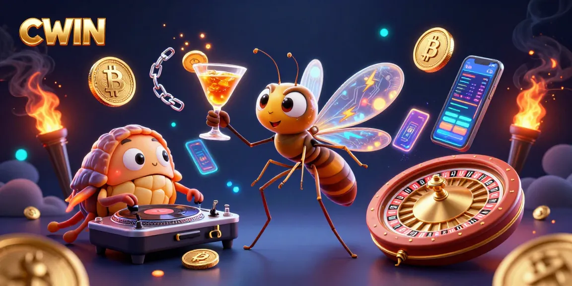 CWIN shows a vibrant casino scene with characters and exciting gaming elements filling the atmosphere.