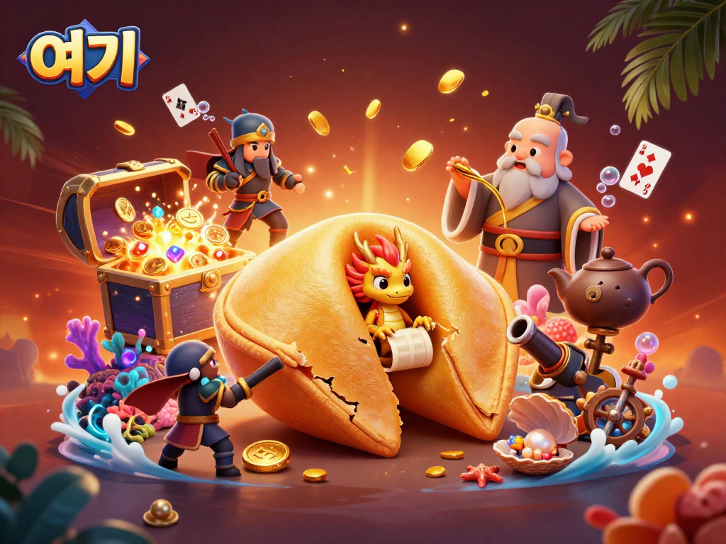 Bet on here with the dynamic golden fortune cookie scene portraying winning strategies.