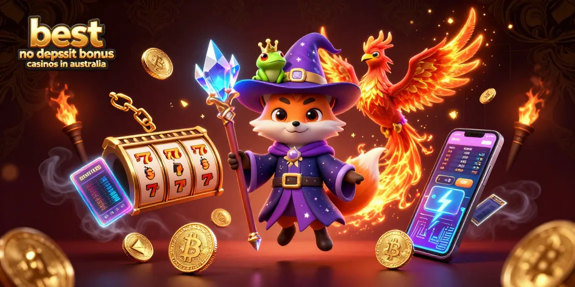 Engage in top gameplay at the best no deposit bonus casinos in Australia with vibrant magical imagery.
