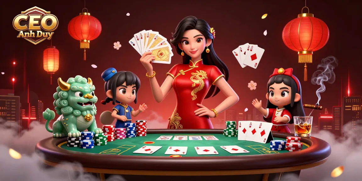 Exciting gaming scene with CEO Anh Duy curating a vibrant casino experience.