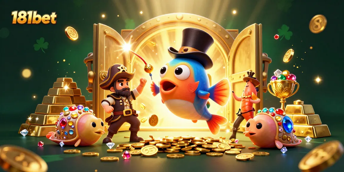 Engage with 181bet's exciting treasures featuring a luminous anglerfish and pirate shrimp.