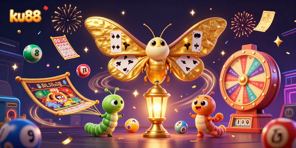 Unleash your luck with ku88 in this vibrant 3D casino lottery scene filled with winnings!
