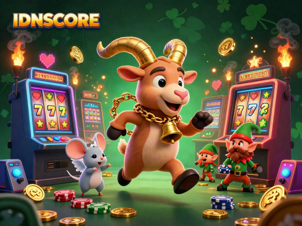 Engage in thrilling 3D casino animations with IDNSCORE's lively characters at play.