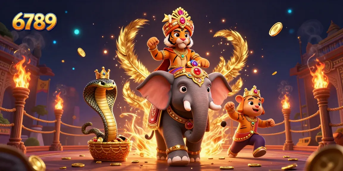 Experience the excitement of 6789 with a vibrant casino scene featuring iconic characters and gambling elements.