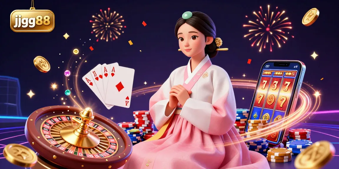 Experience the excitement of gambling with jjgg88 featuring Asian elegance, golden coins, and vibrant casino elements.