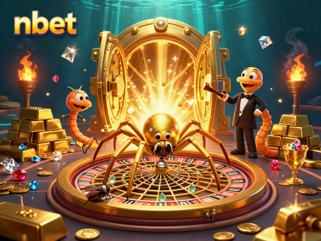 Experience exciting betting at nbet with vivid 3D casino illustration featuring engaging characters and vibrant elements.