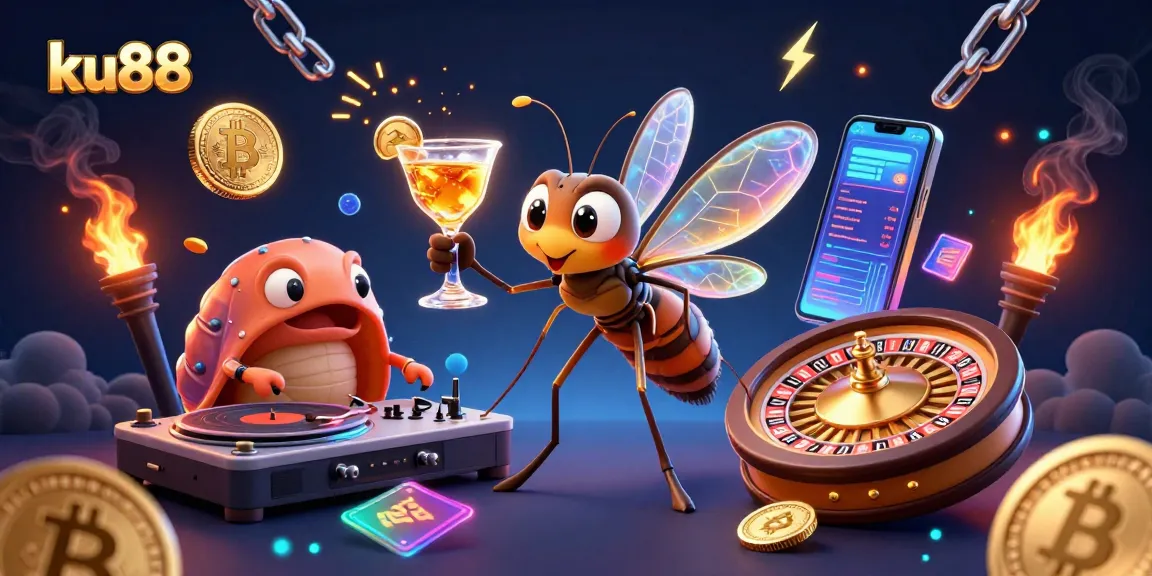 Engage in the thrilling world of ku88 with our lively casino mascot and vibrant digital elements.