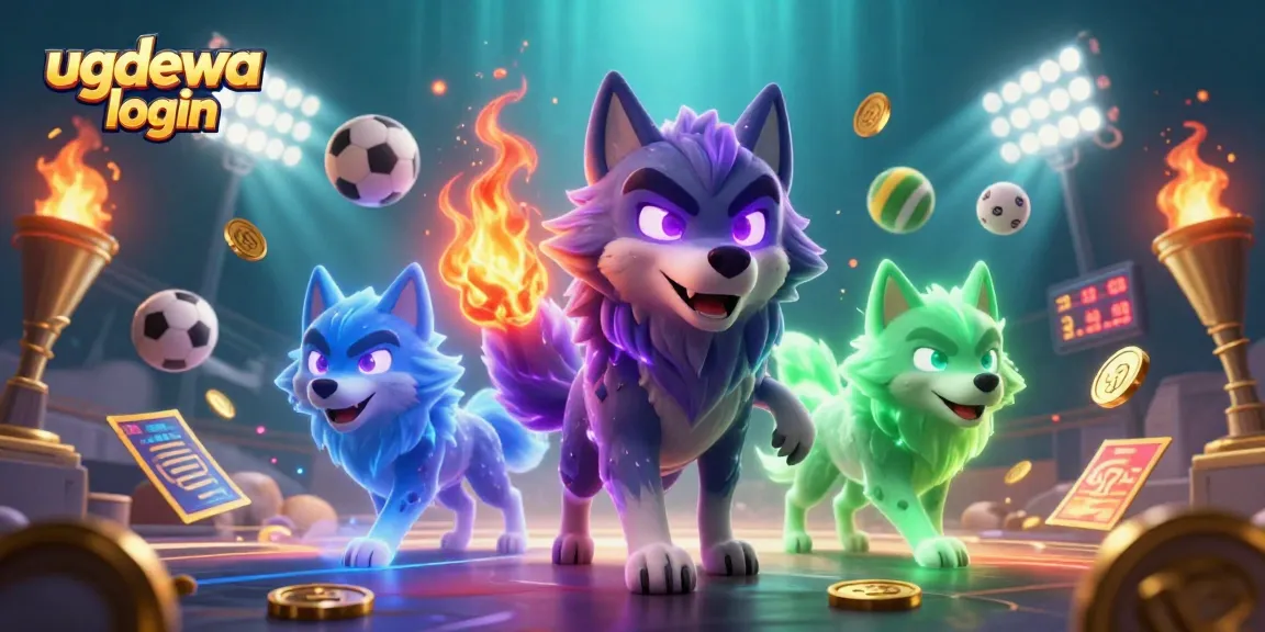 Engage with dynamic gameplay at ugdewa login, featuring animated sports elements and vibrant casino visuals.