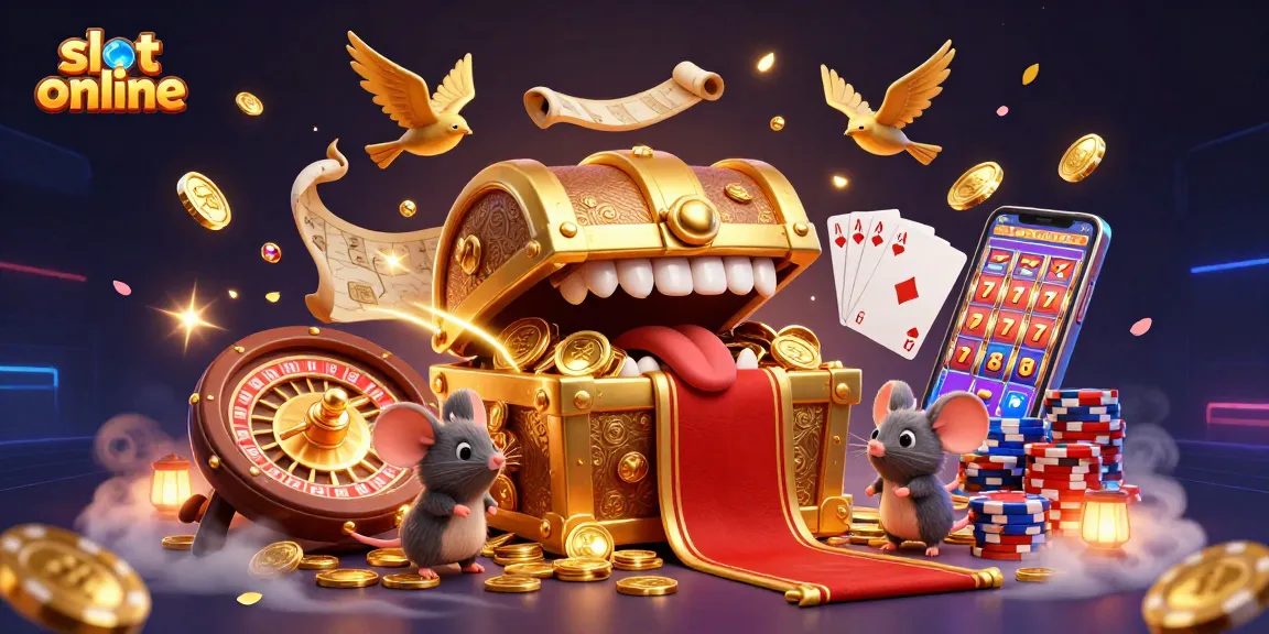 Spin the reels and chase winnings with slot online adventures in a thrilling casino scene.
