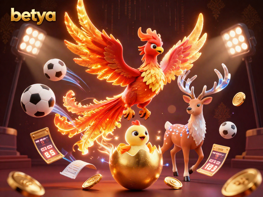 Experience thrilling sports betting with betya as a phoenix rises amidst a dynamic gaming scene.