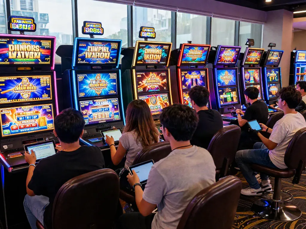 Players enjoying diverse games at MAN88 online casino, showcasing an immersive gaming experience.
