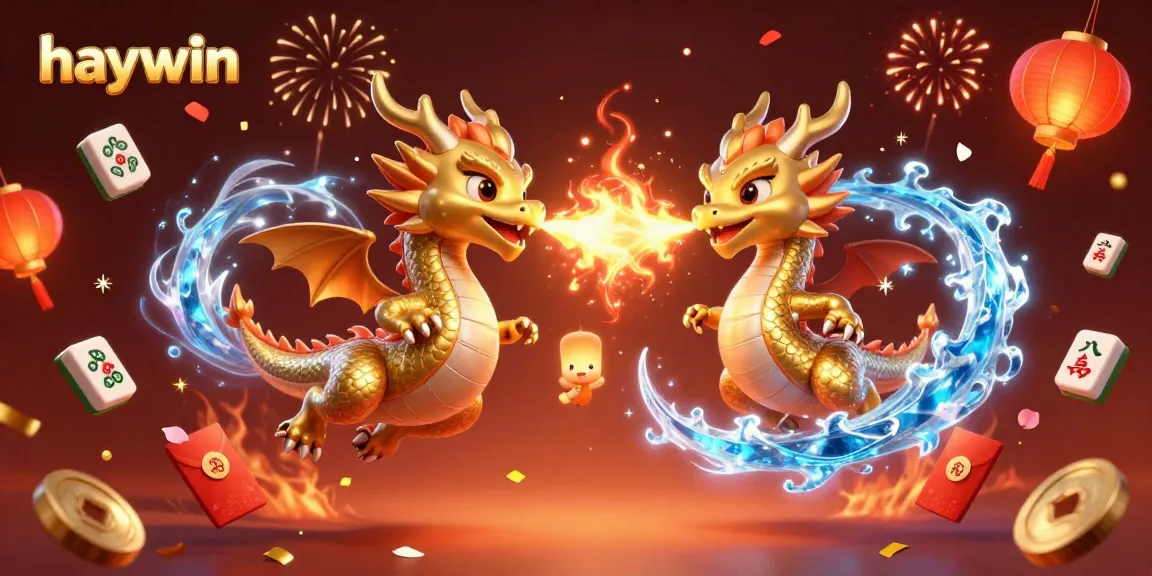 Experience thrilling gameplay at haywin with vibrant dragons and casino elements in a mystical setting.
