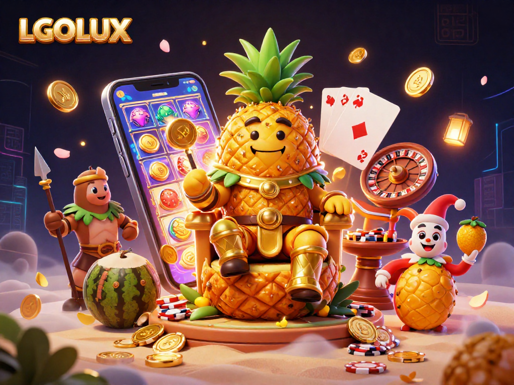Experience LGOLUX like never before with this vibrant scene of a colorful casino fantasy.