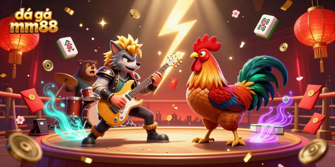 Engage in thrilling đá gà mm88 matches with vibrant energy in a captivating cockfighting scene.