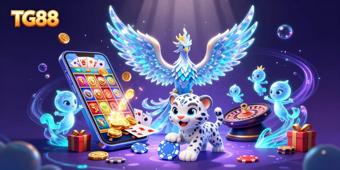 Experience thrilling gameplay at TG88 with vibrant slots and captivating casino elements.