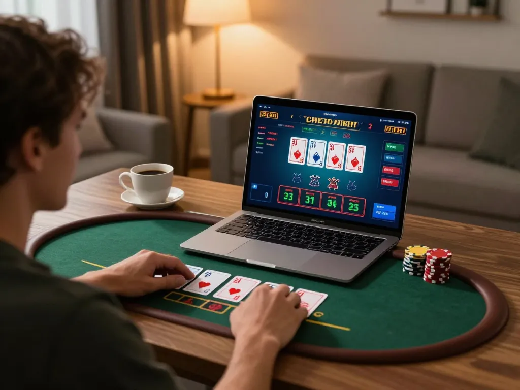 Engaging gameplay on IDC88 JOKER platform showing online blackjack interface with live dealer interaction.