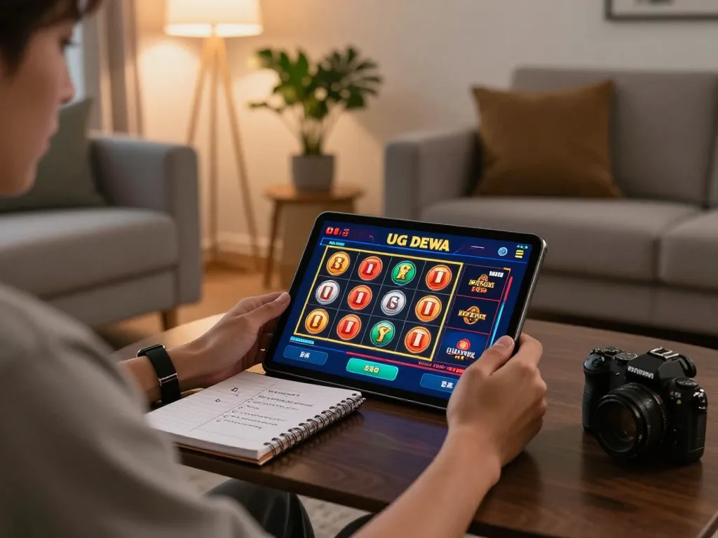 Engaging online slots gameplay on UG DEWA app, personalizing the gaming experience with strategy notes
