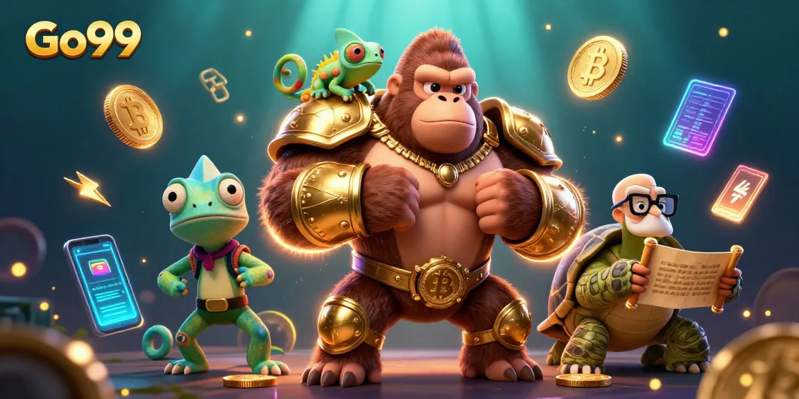 Experience the thrill of Go99 with an exciting 3D scene showcasing vibrant casino elements.
