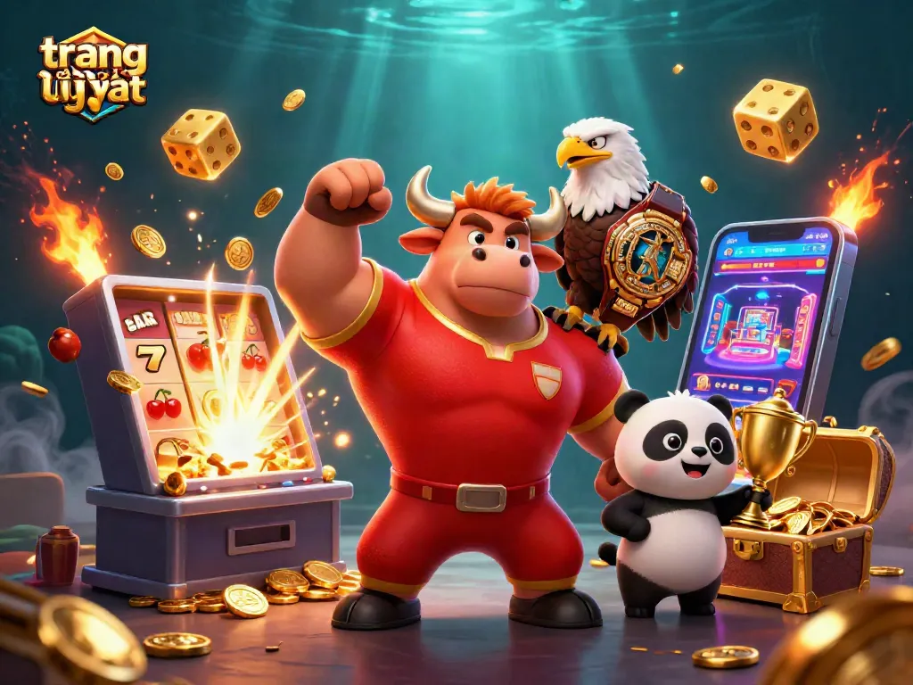 Cá cược tại trang cá độ uy tín với nhân vật hoạt hình sôi nổi và các biểu tượng casino hấp dẫn.