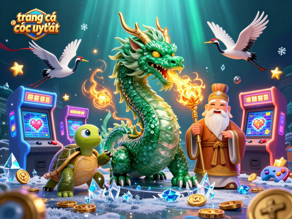 Experience excitement at trang cá cược uy tín as the jade dragon and turtle sage bring luck and gaming thrills.