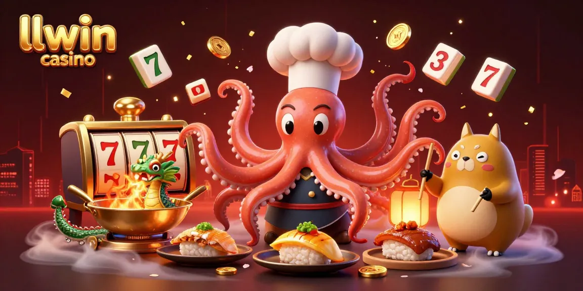 Experience lively gaming with llwin casino in a vibrant 3D illustration featuring colorful characters and dynamic elements.