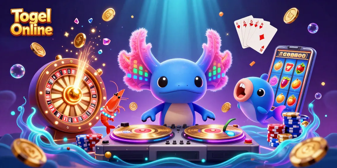 Experience the thrill of Togel Online with vibrant characters and dynamic game elements in a captivating scene.