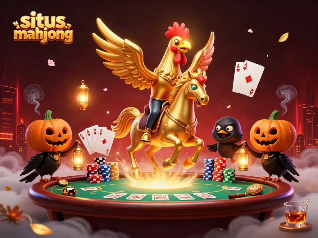 Play situs mahjong with vibrant casino visuals featuring epic characters and action.