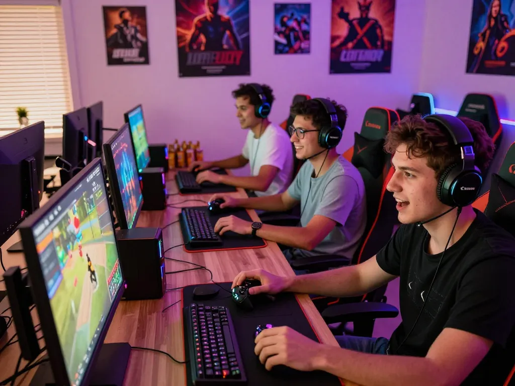 Exciting gaming scene at www.mantra88.com showcasing diverse players enjoying interactive games in a vibrant environment.