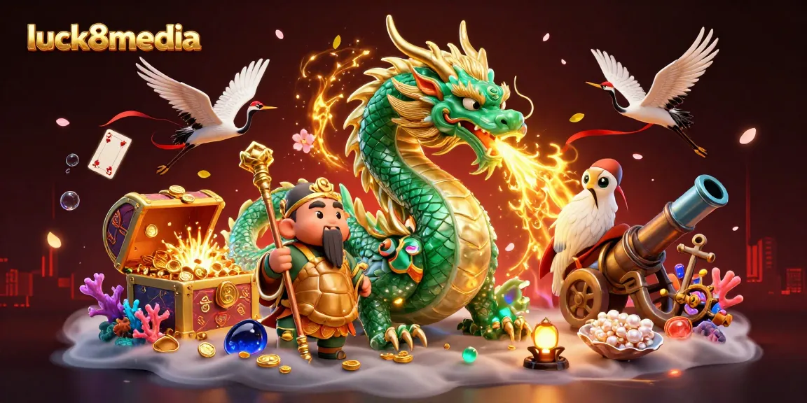 Engage with luck8media to unlock bonuses in this intense casino-themed illustration.