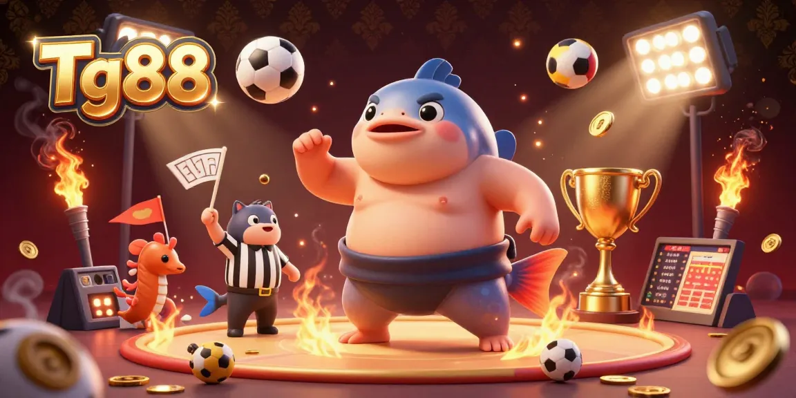 Tg88 offers thrilling sports betting excitement with a vibrant underwater scene featuring dynamic gameplay elements.