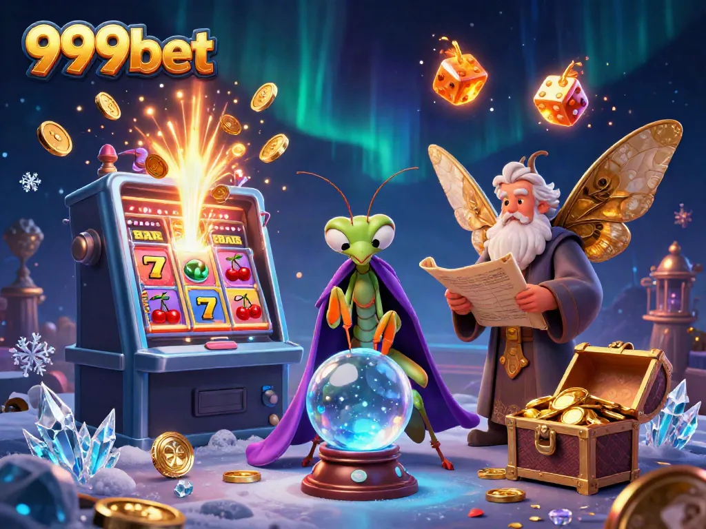 Experience thrilling wins at 999bet with an enchanting illustration of a fortune teller and magical casino elements.