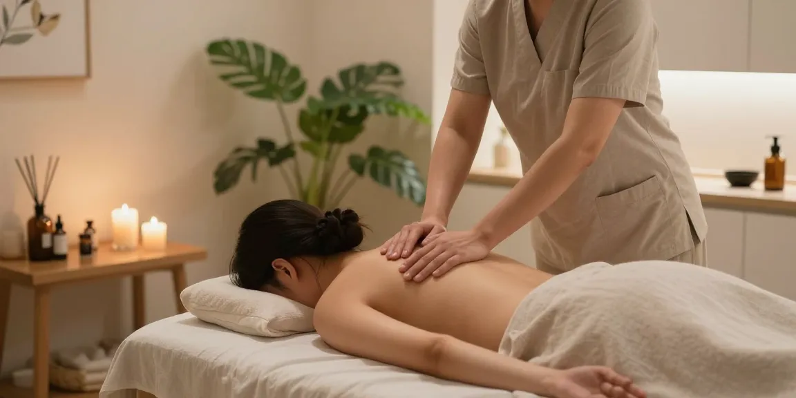 Experience 신촌출장마사지 in a tranquil wellness room with soothing elements.