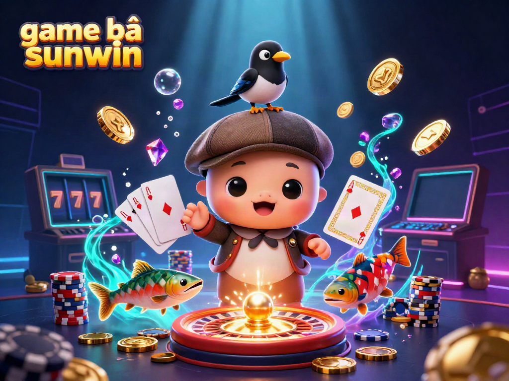 Engage with the thrilling game bài sunwin, showcasing vibrant characters and casino elements for a fun gaming experience.